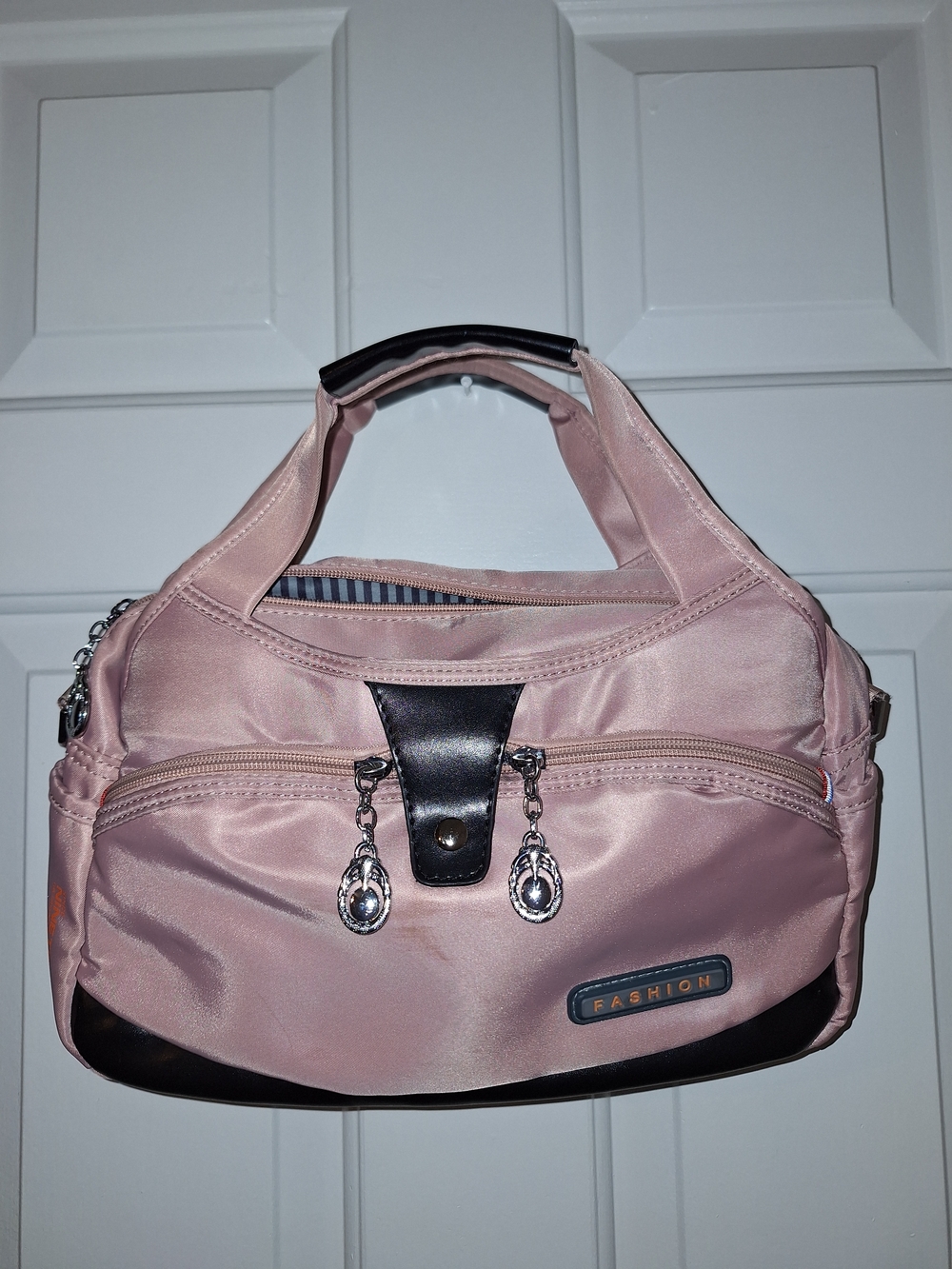 Fashion Pink Satin Top-Handle Women’s Bag